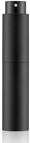 Tekson 10ml Travel Perfume Atomizer Refillable, Mini Cologne Spray Bottle Empty, Small Coffee Spray Bottle (Black) | Mini spray bottle refillable, for espresso, RDT, water, coffee bean, small size, twist up, portable, for men & women, black