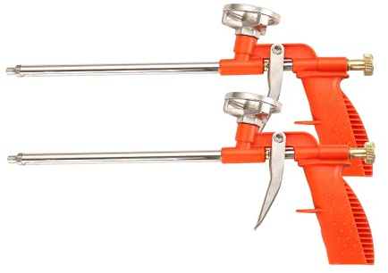 Trintion 2x Schaumpistole Bauschaumpistole PU Expanding Foam Gun Dosierpistole mit ergonomischem Kunststoffgriff für Abdichten, Füllen