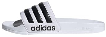 adidas Unisex Adilette Shower Slides, Cloud White / Core Black / Cloud White, 12 UK