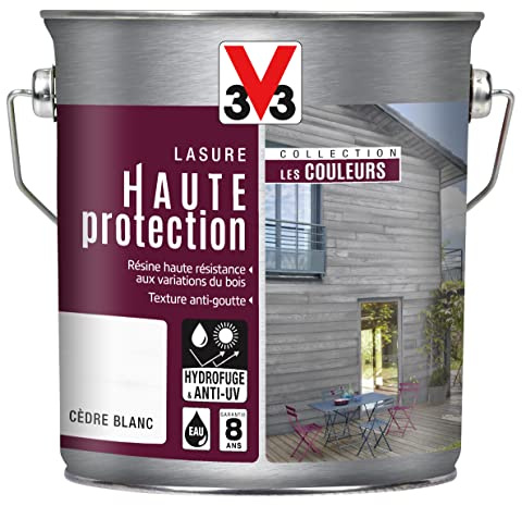 V33 Lasure haute protection, Les couleurs, Cèdre blanc 2,5L