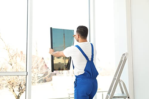 Spiegelfolie Sonnenschutzfolie Premium 2 Jahre Garantie 80% o. 65% Hitzeschutz Fensterfolie Silber Spionfolie (265-B mittlere Verspiegelung (65%), 101cm x Meterware)