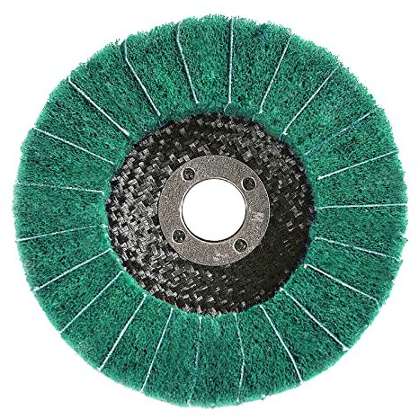 Disco abrasivo, Ø 100 mm, grana 80, set di dischi abrasivi, vari dischi abrasivi/strisce/nylon/feltro, strumento di pulizia per la rimozione della ruggine, verde