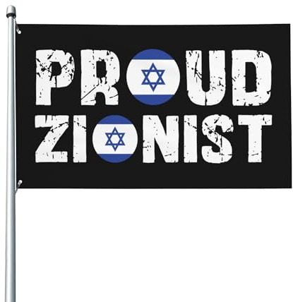 Bandiera sionista orgogliosa 3x5 Bandiera di Israele gratuita Striscione da giardino per esterni