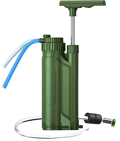 pompe à filtre à eau,HUIOP Pompe de filtre à eau Portable UF système de Purification d'eau extérieur équipement de survie pour Camping randonnée voyage préparation aux urgences,purificateur d