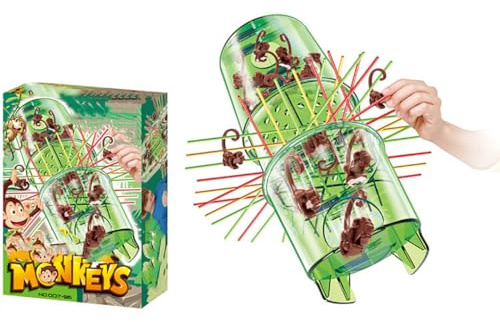 Monkey Drop Down Climbing Tree Kids Puzzle Fun Tumbler Toys