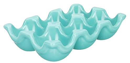 MAGICLULU Portauova in Vetrificato 6 Griglie per Frigorifero, Organizer per Uova da Cucina Supporto in Vetrificato