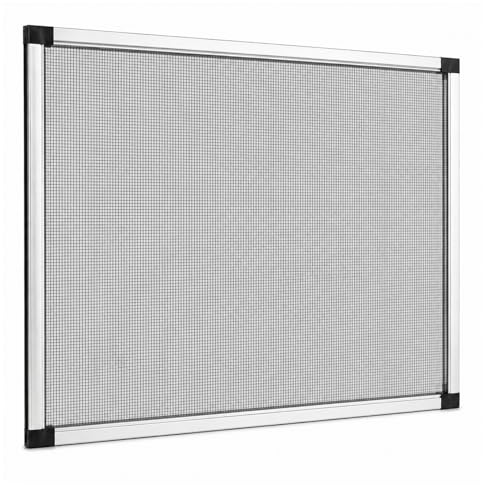 TIENDA EURASIA – Mosquitera Extensible para Ventanas | Bordes de Sellado Felpudos | Marco de Aluminio | Mosquitera Extensible | Color Blanco | Malla de Fibra de Vidrio 70 x (100-192 cm)