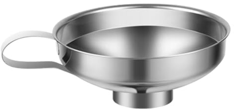 Entonnoir de la confiture de la conserve 5,8x2.4 pouce de large bouche épaisse en acier inoxydable en conserve avec poignée portable entonnoir à boisson rouillée pour la cuisine poudre d'huile liquid