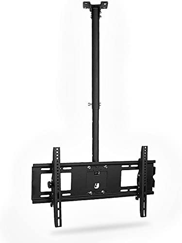 TV Stand TV Unit, Ceiling TV Mount, 360° Swivel And Tilt Ceiling TV Bracket For 37-75 Inch Flat And Curved TVs Up To 100kg/220lbs TV Mount TV Stand