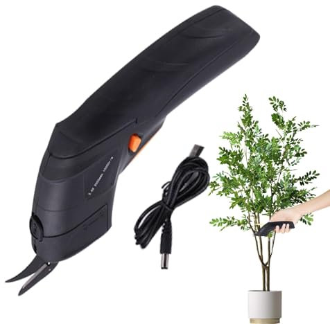 brooksnaji Forbici elettriche senza filo,Forbici elettriche per tessuti,Utensile da taglio portatile con ricarica USB da 1500 Ah per artigianato - Forbici elettriche resistenti per tessuti, metallo,