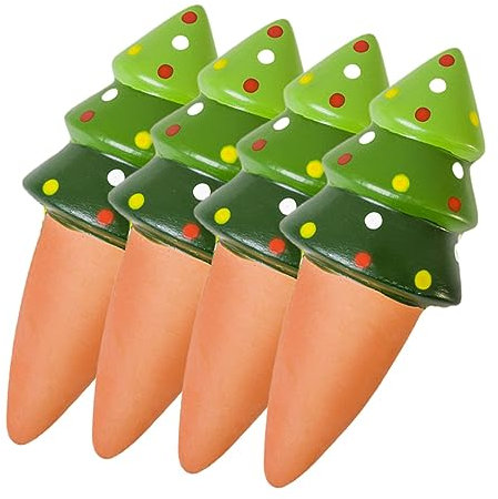 BESPORTBLE 4stücke Selbstbewässerungsgeräte Für Pflanzen Cartoon Weihnachtsbaum-Design Automatische Bewässerungsspitzen Für Zimmerpflanzen Für Urlaubsreisen Und Gartenpflege
