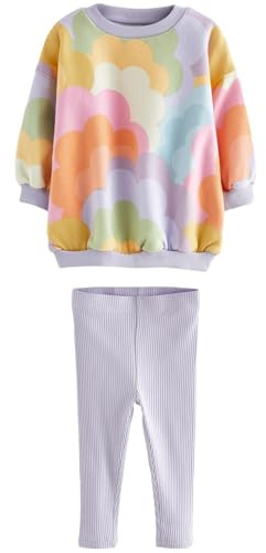 NEXT Completo con felpa e leggings Viola lilla 2 Anni