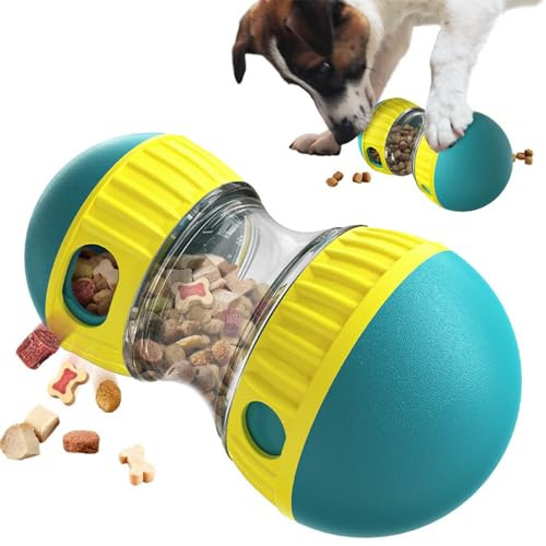 Genérico Juguete Interactivo para Perros Pelota Interactiva, Juego de Inteligencia para Perros Grandes y Pequeños, Comedero Antivoracidad Reduce Ansiedad, Accesorio Entrenamiento y Diversión (Verde)
