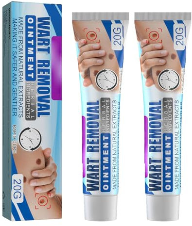 KOAHDE Crema Removedora De Verrugas,Agente Anti Verrugas,Unidades Removedor de Verrugas Seguro,Removedor de Verrugas,Crema Alivio De Verrugas,Eliminación Rápida Y Segura de Etiquetas Y Lunares,2PC