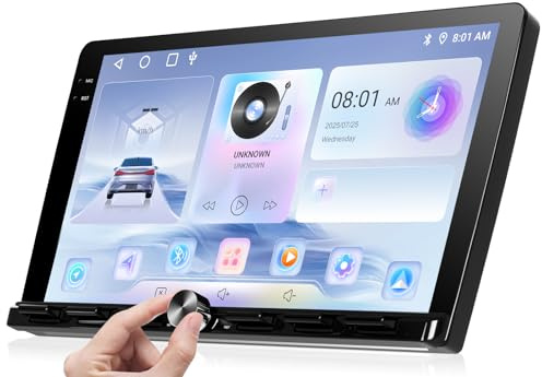 Motorsi Carplay Autoradio 2 Din con Wireless Carplay Android Auto, 2GB+64GB 9 Pollici HD Touchscreen Doppio Din Car Stereo Bluetooth con GPS Navigation, WiFi, SWC, FM/RDS Radio, Mirror Link, USB