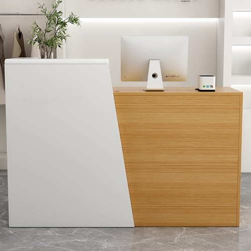 Banco Reception con Bancone e Deposito, Piccola Scrivania per Salone e Sala Ricevimenti