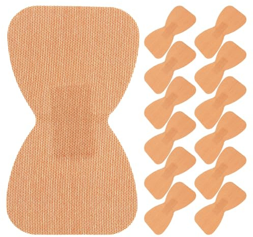 DIYEAH Large Waterproof Bandages 30pcs, Breathable Bow Adhesive Dressings for Wounds, Flexible Fabric Plasters for Sensitive Skin, Self-Adhesive First Aid for Fingers and Toes