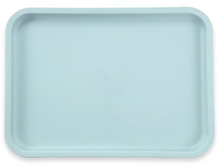 Labyrinxel Plastic Serving Tray Blue Food Drink Tray 24.5 X 17.5 Cm Storage Tray for Kitchen Coffee Table Bedside Use
