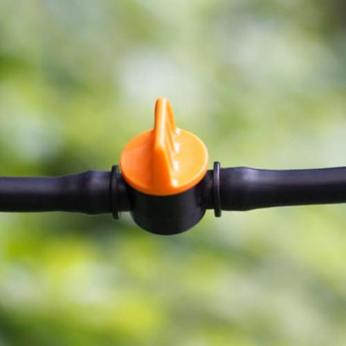 20 valvole di controllo del flusso spinate compatibili con tubi di irrigazione da 4 mm e 7 mm per la regolazione dell'acqua in sistemi da giardino, prato, fattoria e villa