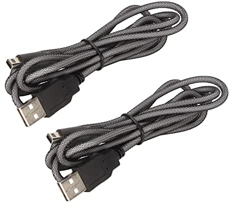 LUCKDANO Cable Ds XL Cable USB 3DS Carga de Alimentación de 5 Pies para 2DS, 3DS, XL, New & - and Play, Diseño, Paquete Económico de 2 Cables