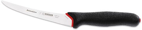 Giesser seit 1776 - Made in Germany - Ausbeinmesser rutschfest PrimeLine, 15 cm Klinge sehr flexibel, schwarz, scharfes Metzgermesser spülmaschinenfest, rostfrei