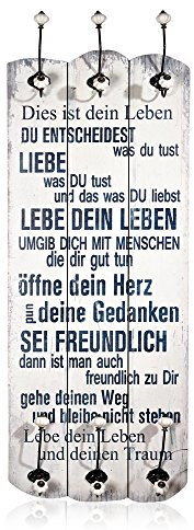 Melko Wandgarderobe/Aufhängung/Wandpaneel im Shabby Chic