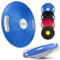 ScSPORTS® Balance Board - Rund, 40/35 cm Durchmesser, mit Griffen, für Fitness, Physiotherapie, Training, Farbwahl - Wackelbrett, Balancebrett, Therapiekreisel, Gleichgewichtstrainer (Blau)