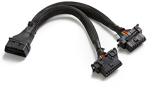 bbfly-B6 OBD II OBD2 16 Pin Verlängerung Male auf Dual Female Verlängerungskabel Adapter (30cm)