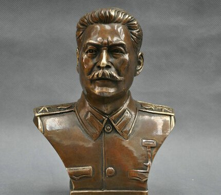 YUNHAO Bronzestatue, 15,2 cm, russischer Führer Joseph Stalin