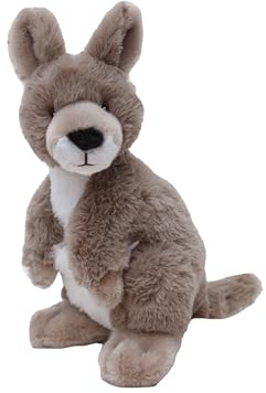 Wild Republic Ecokins Mini Kangaroo, Stuffed Animal, 8 inches, Gift for Kids, Plush Toy, Made from Spun Recycled Water Bottles, Eco Friendly, Child’s Room Decor