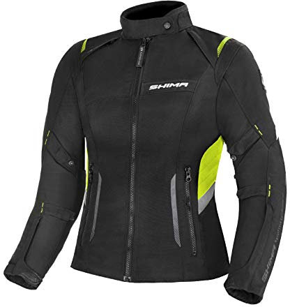 SHIMA Damen Rush Motorradjacke, Fluo, XS