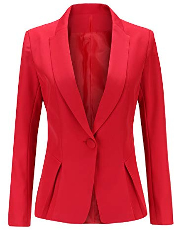 YYNUDA dam elegant blazer lång ärm mode kostym slim fit business top jacka