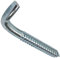 AERZETIX - Juego de 10 - Tornillo roscado para madera - Gancho en forma de L - Escarpia para atornillar - Ø10x80mm - Acero galvanizado - Metal - Bricolaje - Renovación - C44753