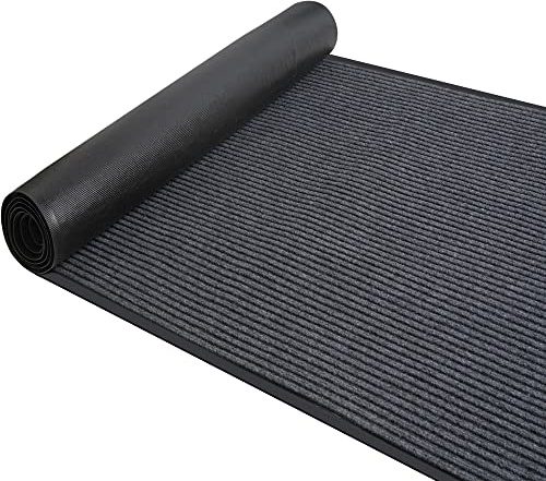 jxgzyy Carpet Runner 90x300cm No Slip Dirt Stopper Carpet Rubber Floor Mat Striped Runner Roll Rug Hallway Washable Runner Mat for Home office Kitchen