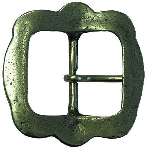 BELTINGER Gürtelschnalle Plank 4,0 cm | Buckle Wechselschließe Gürtelschließe 40mm Massiv | Für die Tracht | Altmessing