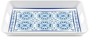 Guzzini - Vassoio in melammina rettangolare con manici, colori vari, BLUES