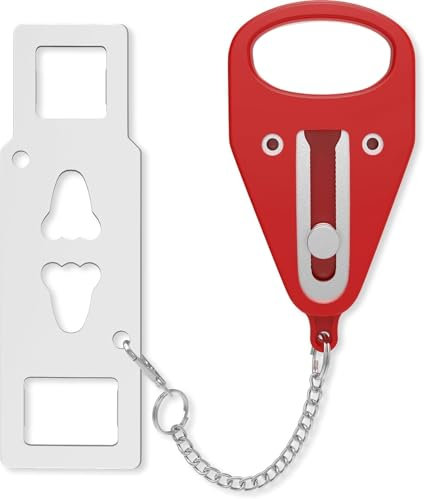 Cerradura de puerta portátil para viajes, cerraduras de puerta de hotel para seguridad de viajeros, cerradura de seguridad de puerta desde el interior para el hogar y el apartamento, cerraduras de