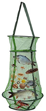 Setzkescher Fisch Reuse Faltbare Köderfischreuse Gefaltet Fischernetz Fishing Köderfischreuse Angel Netz Zubehör Zum Fangen Aller Fischarten, Krebse, Flusskrebs