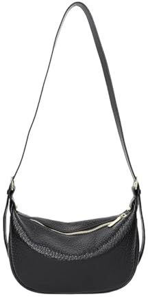 HUA ANGEL Borsa a Spalla Donna Elegante Borsa Mezzaluna per Ragazze e Donne Borse Tracolla Donna con Tracolla Regolabile pour lavoro ufficio università Festa Shopping