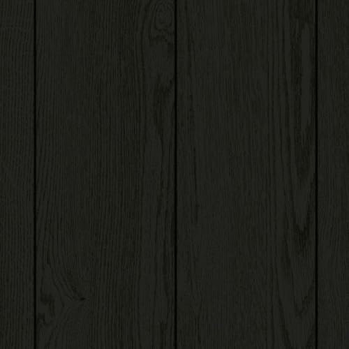 VINYL FLOORING UK Black B14929499 Contract Wood Effect Anti-Slip Commercial Vinyl Flooring For Office Shop 2.7mm Thick Waterproof Linoleum Flooring-2m(6'6) X 2m(6'6)-4m²