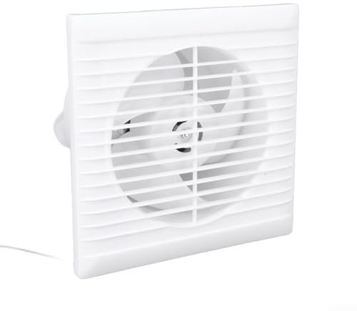 Ventilador extractor de baño, ventilador de ventilación solar, ventilador de baño, ventilador extractor de baño para montaje en pared o techo, 12 V