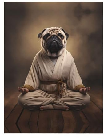 YYHWHJDE Yoga-Decke mit Mops-Muster, hochwertig, superweich, 101,6 x 76,2 cm, leicht, warm, langlebig, geeignet für Bett, Sofa