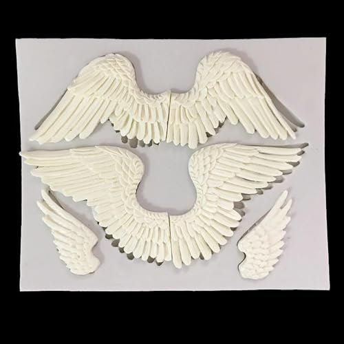 Epoxidharz-Formen, 17,5 x 13,5 x 0,9 cm, Engelsflügel, Harz-Form, Silikon, Küche, Backwerkzeug, Schokolade, Fondant, Dessert, Kuchen, Spitze, Dekorationszubehör