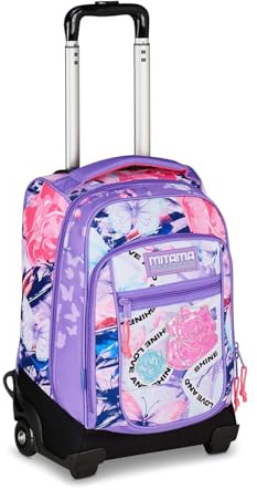 Mitama Trolley DR Scuola LOVE&SHINE, 34 Lt, Uso zaino, Tasca con organizer, Bambina, Scuola elementare e media, Viaggi e tempo libero