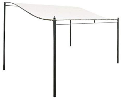 Copertura superiore per gazebo da giardino, 3 x 3 m, impermeabile, in tela 300D, copertura di ricambio, colore bianco, accessori inclusi