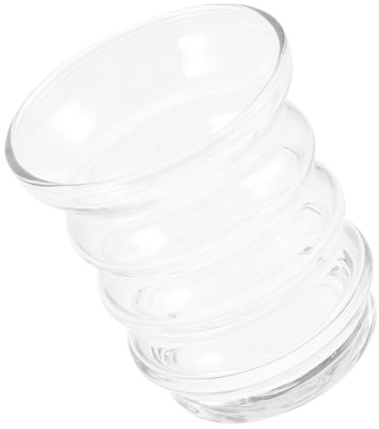 jojofuny 4 Pezzi Tazza Di Candela Di Titolari Alto Leggero Con Profumato Candelieri A Costine Rituale Per Ornamento Portacandele Candelabro Di Bianca Bicchiere