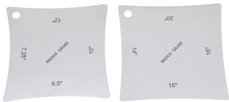2/4 Stück Professionelle Gitarrenhals-Radius-Messgerät Stahlstruktur für genaue Messung und optimale Spielbarkeit