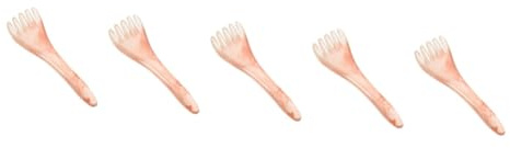 VALICLUD 5 Stück Beeswax Kopfhautmassagekamm für Statisch Widerstandsfähig und Langlebig für Kopfhautpflege und Tiefem