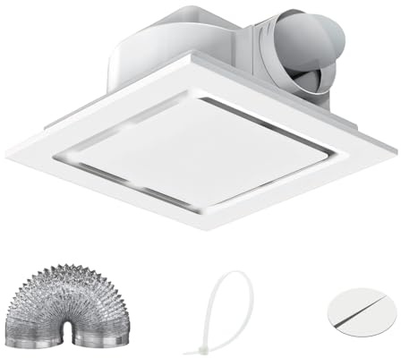 Ceiling Exhaust Fan, 30W/50W Quiet Bathroom Vent Fan Low Noise Powerful Ventilation Fans for Home, Kitchen, Toilet, Bath