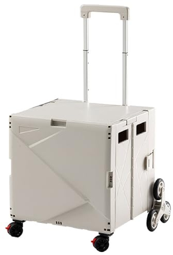 Carro utilitario para subir escaleras, carretilla de mano portátil para viajes, compras, oficina, uso y fácil movilidad con ruedas